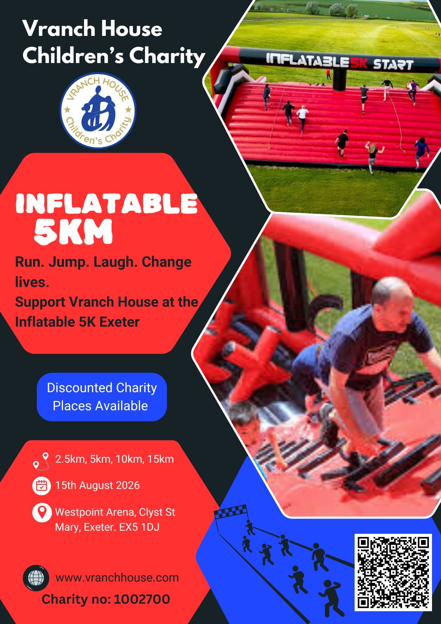 Inflatable 5K Exeter poster