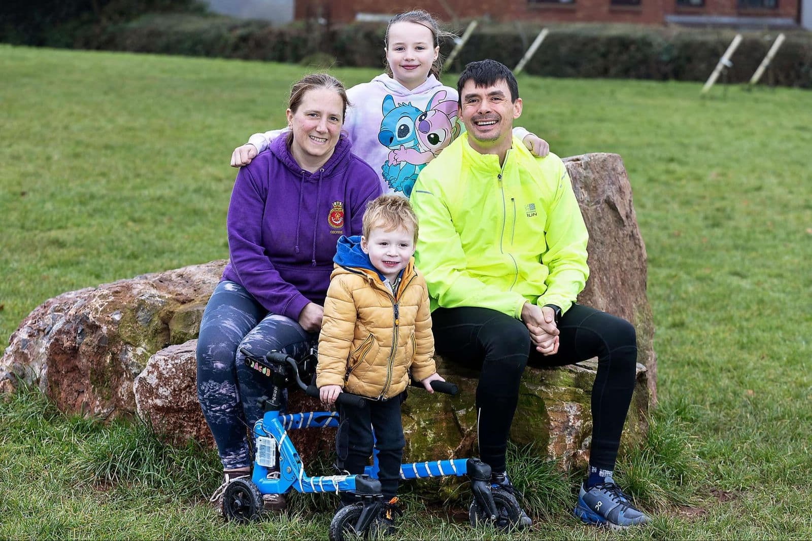 A family day in the park