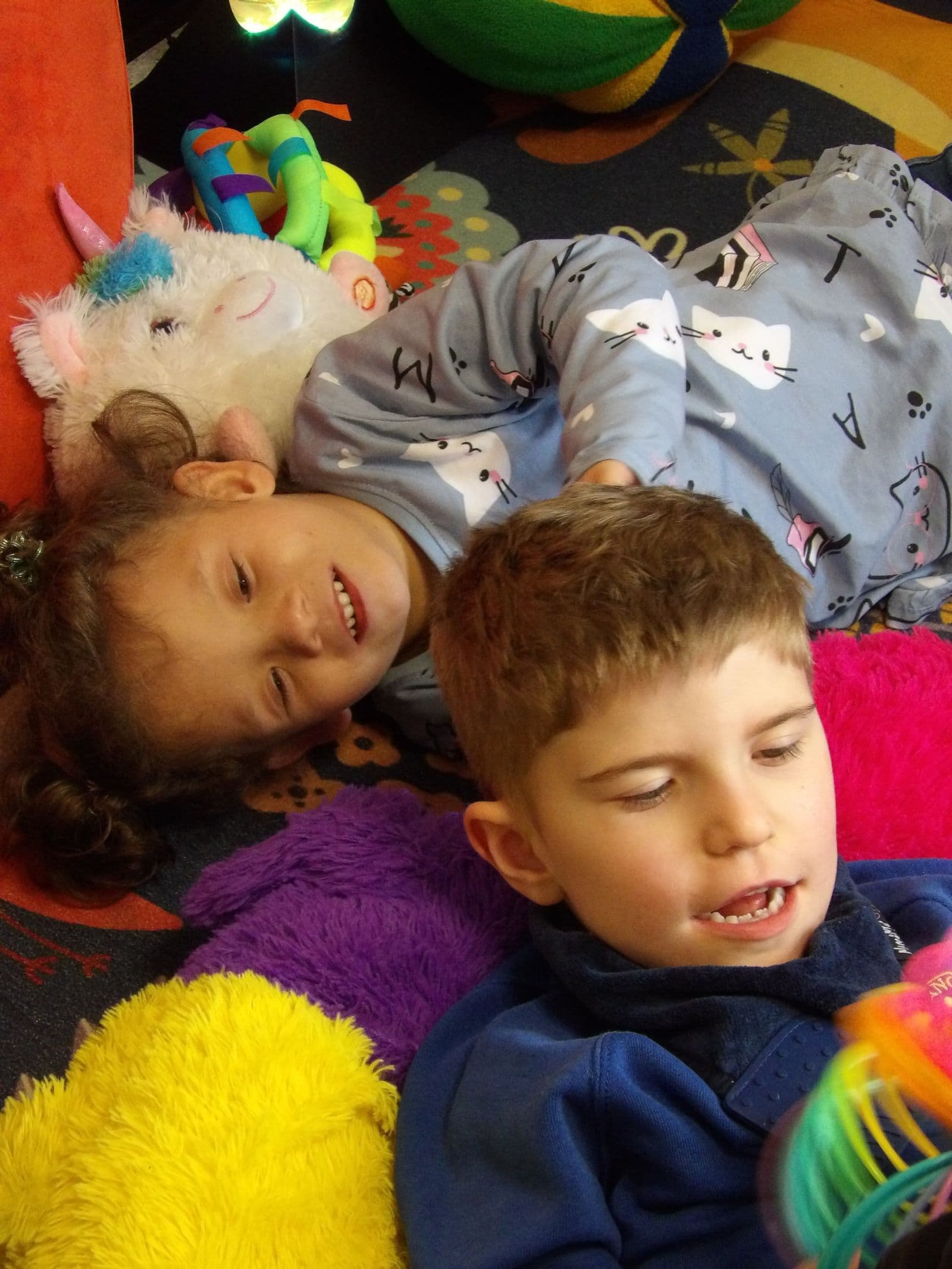 Friends relaxing together